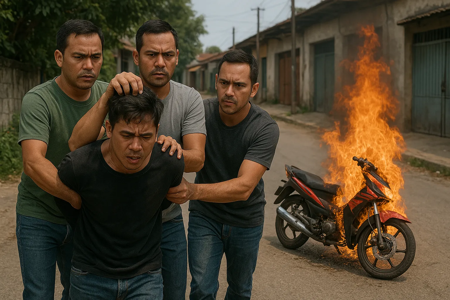 Nahas, Maling Motor di Sampang Madura ditangkap Warga dan Motornya dibakar (Ilustrasi)