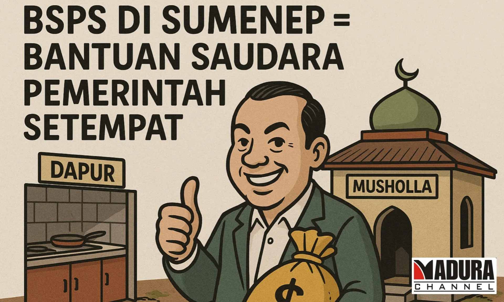 BSPS di desa Errabu Sumenep = Bantuan Saudara Pejabat Setempat (Ilustrasi)