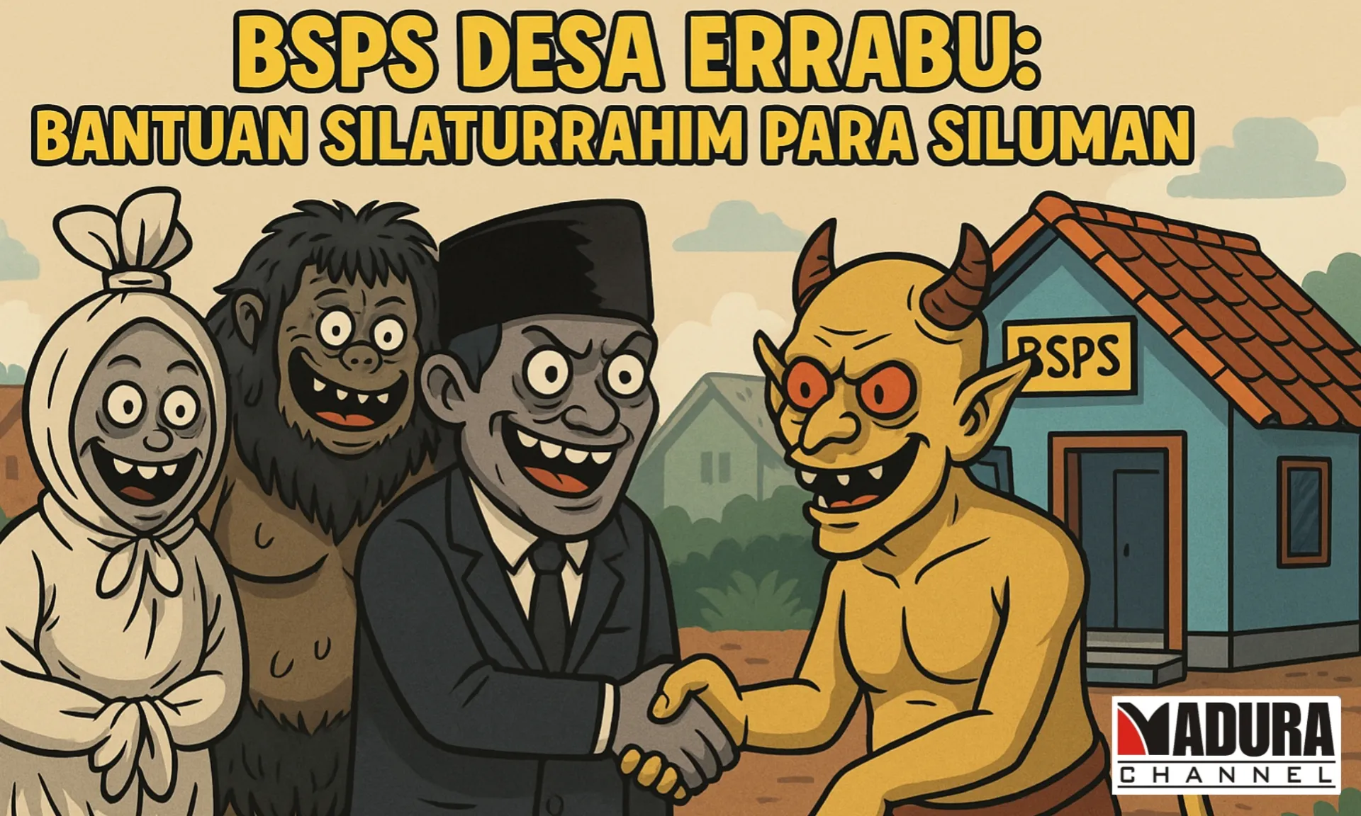 BSPS Desa Errabu: Bantuan Silaturrahim Para Siluman (Ilustrasi)