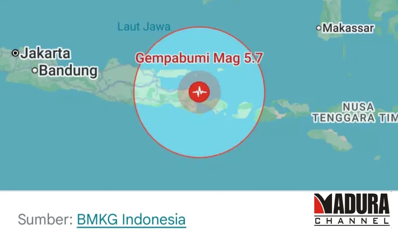 Gempa Magnitudo 5,7 Guncang Banyuwangi, BMKG: Dipicu Sesar Aktif Dangkal dan Tidak Berpotensi Tsunami (Ilustrasi)